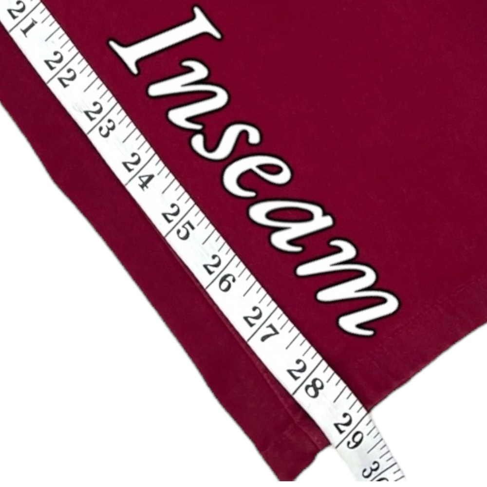 Talbots WOMENS PLUS SIZE 26W x 29" Zip Ankle Pants 5-Pocket Stretch Burgundy - Picture 11 of 16